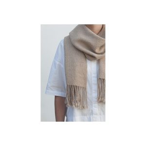 Bufanda natural lisa de Alpaca