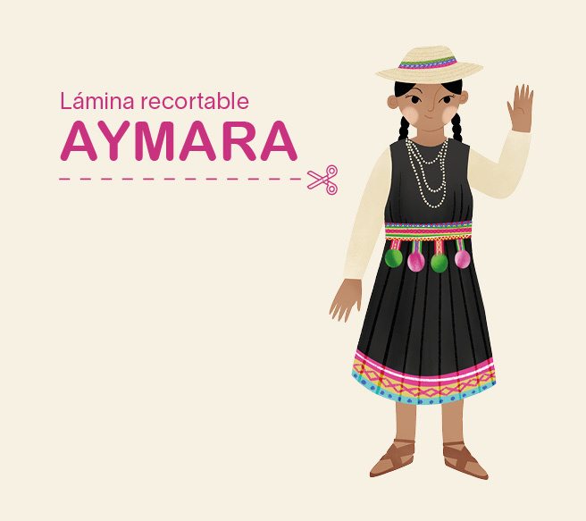 Lamina recortable_niña ayamara