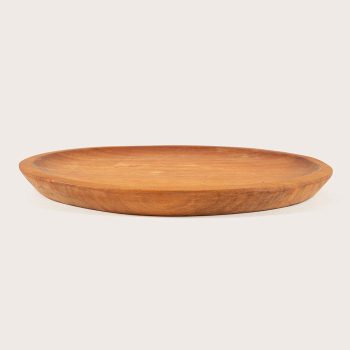 Plato redondo de madera nativa