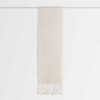 Bufanda lisa de fibra de alpaca