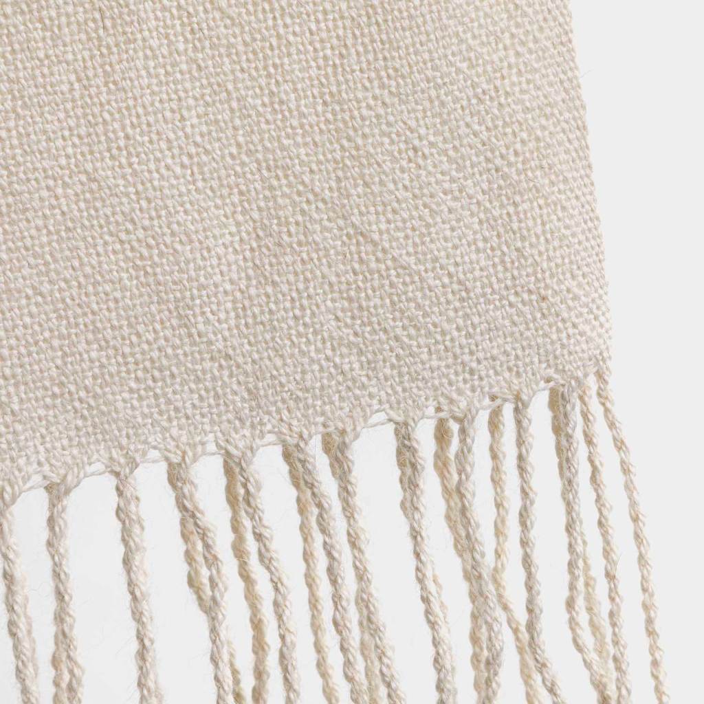 Bufanda lisa de fibra de alpaca