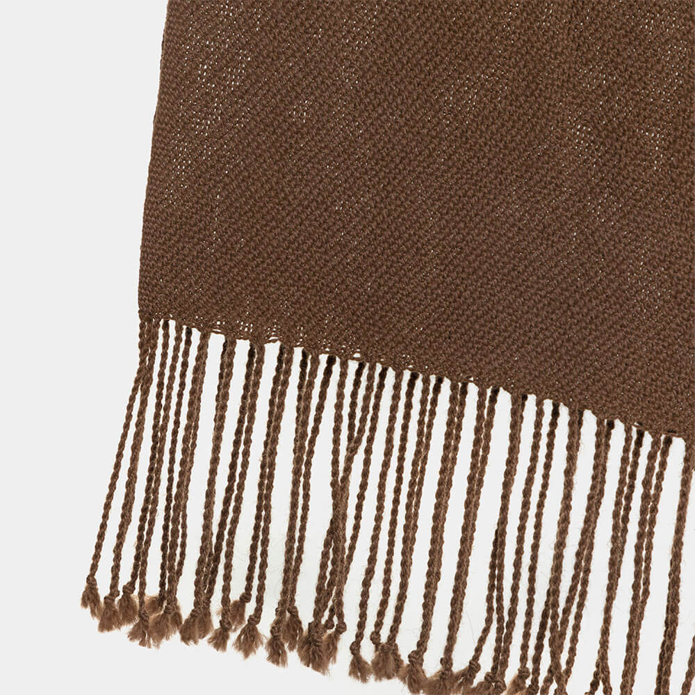 Bufanda lisa de fibra de alpaca