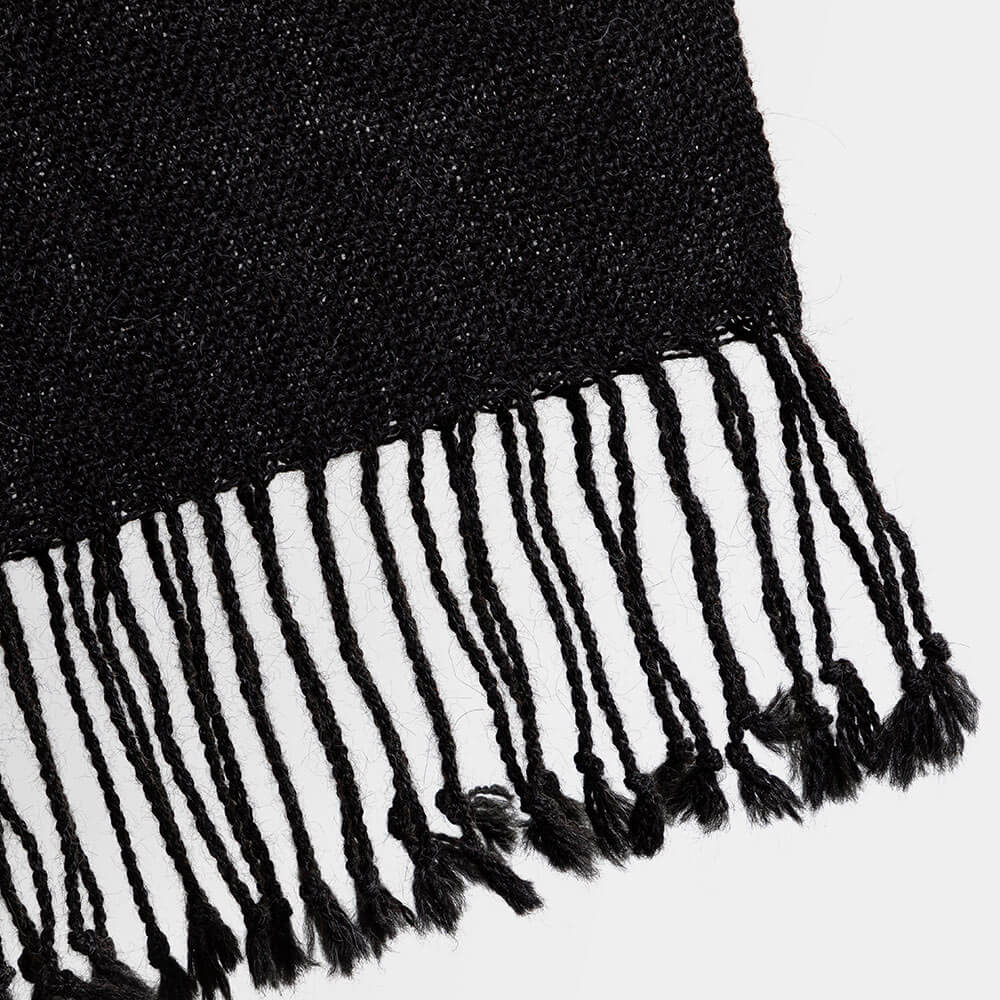 Bufanda lisa de fibra de alpaca