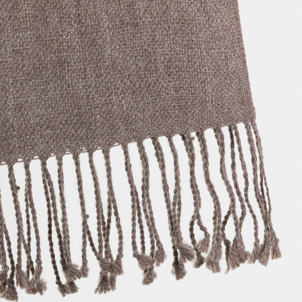 Bufanda lisa de fibra de alpaca