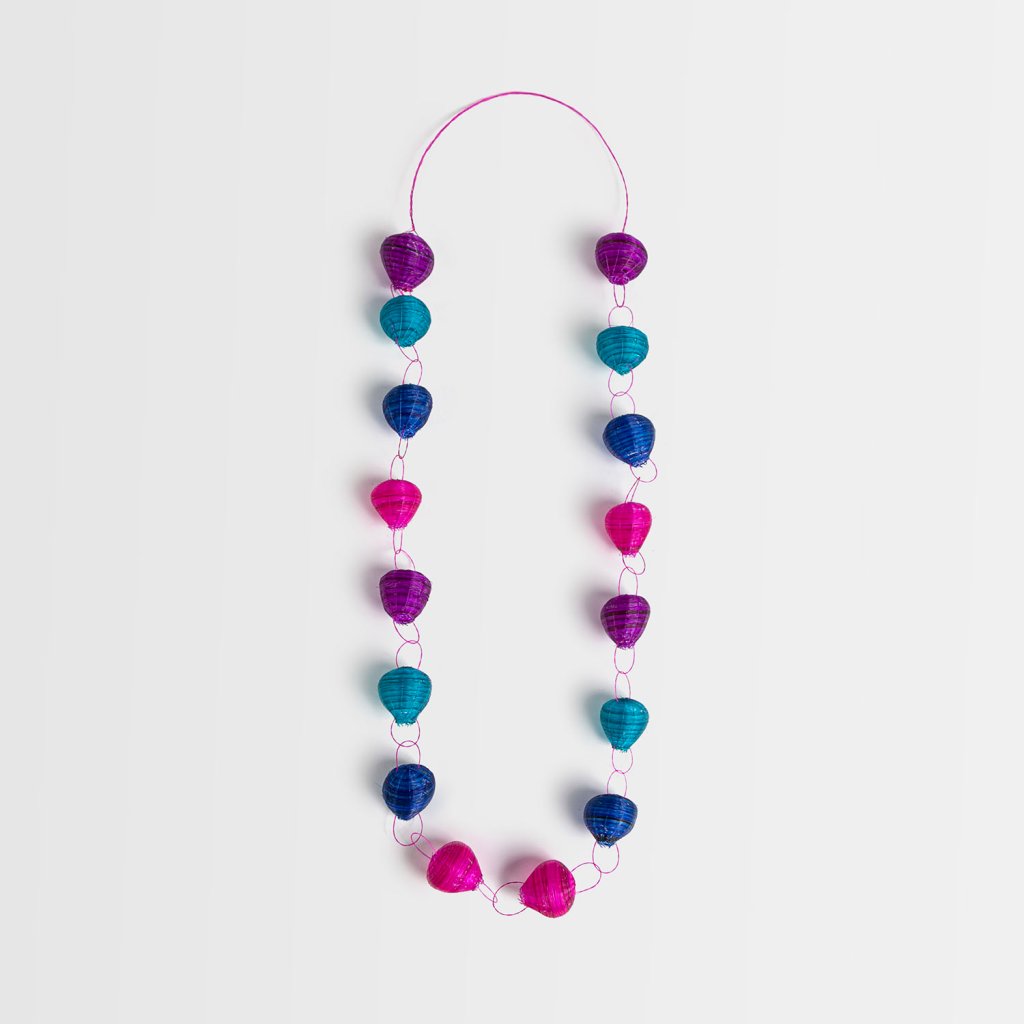 Collar globitos de crin de caballo