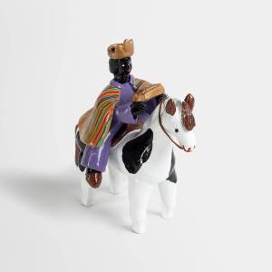 Rey Mago a caballo de loza de Talagante: imagen 2