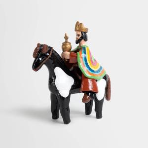 Rey Mago a caballo de loza de Talagante: imagen 9