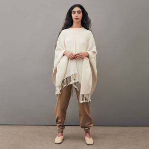 Poncho liso de fibra de alpaca: imagen 10