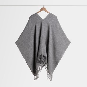 Poncho liso de fibra de alpaca: imagen 16