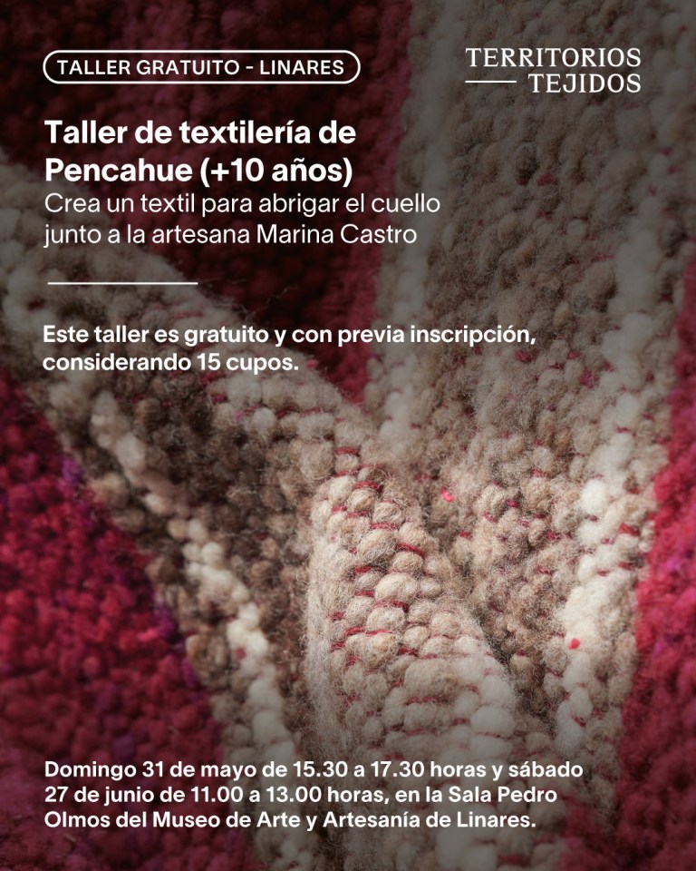 Territorios Tejidos_Taller gratuito_Textilería de Pencahue