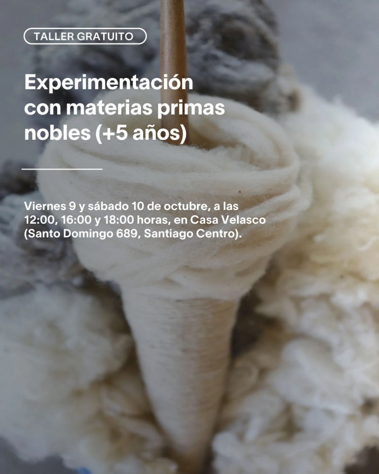 Experimenta las artesanías_octubre_taller de experimentación con materias primas
